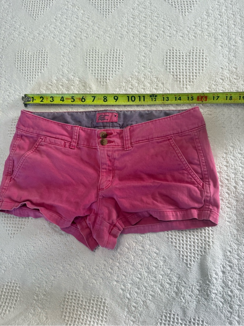 Y2K Low-rise American Eagle Pink Shorts (6) - Picture 5 of 6